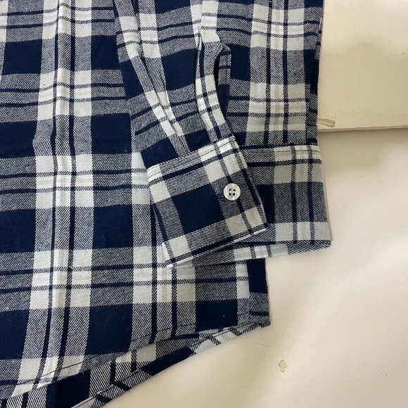 Michigan Wolverines FOCO Mens Flannel Plaid Long Sleeve Button Up Shirt Pocket - Picture 8 of 11